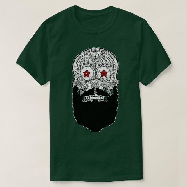 Camiseta Skull Beard (Diseño del anverso)
