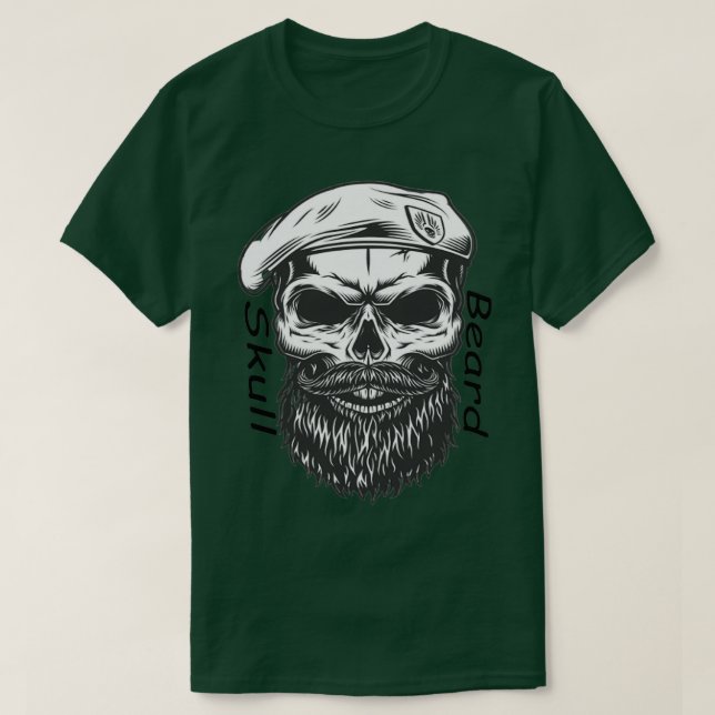Camiseta Skull Beard 3 (Diseño del anverso)