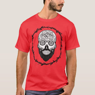 Camiseta Skull Beard Beard Barber Head