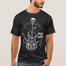 Camiseta Skull Bone Guitar Black