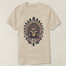 Camiseta Skull Chief Native American 
