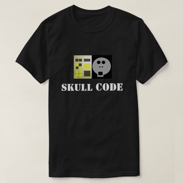 Camiseta Skull Code V2: Skullnskin Graphics Tee By J.H.T. (Diseño del anverso)