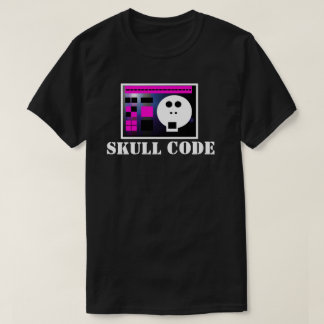 Camiseta Skull Code V4: Skullnskin Graphics Tee By J.H.T.