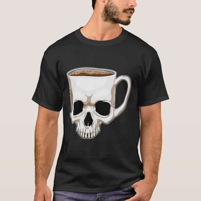 Camiseta Skull Coffee Mug (Anverso)