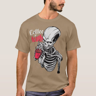 Camiseta Skull Coffee Mug Breakfast Morning Group Skeleton