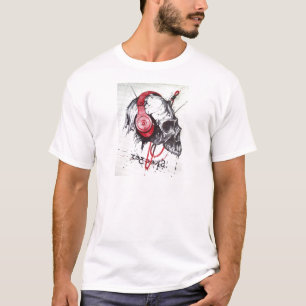 Camiseta Skull con diseño de audífonos