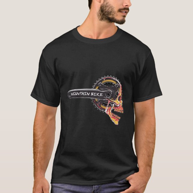 Camiseta Skull Crankset Mountain Bike Mtb (Anverso)
