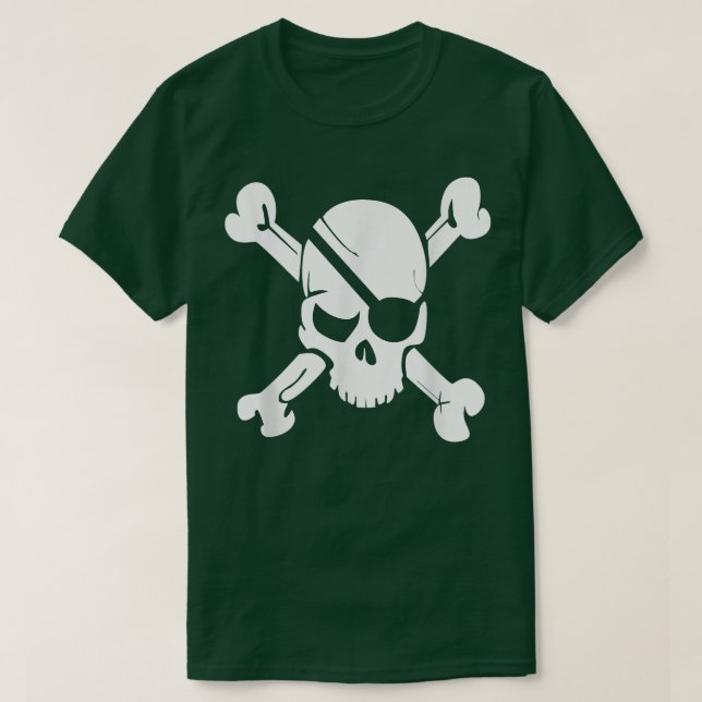 Camiseta Skull Crossbone Skeleton Guay Pirate Logo Pirate  (Diseño del anverso)