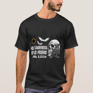 Camiseta Skull Crow Hello Darkness My Old Friar Ecli