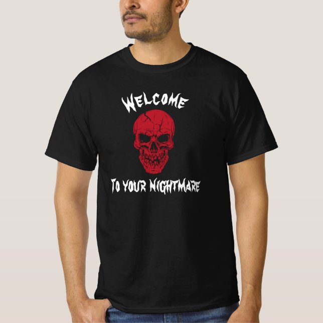 Camiseta Skull de disfraces de Halloween (Anverso)