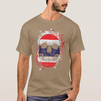 Camiseta Skull de la bandera tailandesa