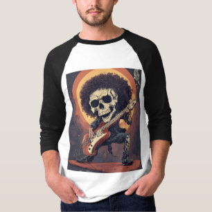 Camiseta Skull Design #RabidSkull #ElectricGuitar #SkullArt