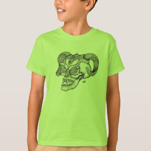 Camiseta Skull Devil Head Diseño en blanco y negro