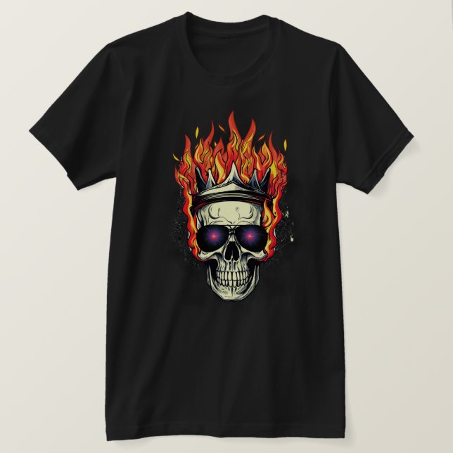 Camiseta Skull: Diseño gótico para almas rebeldes (Anverso del diseño)