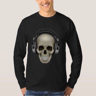 Camiseta Skull Dj Auriculares Música Deejay Fiesta Turnable
