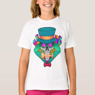 Camiseta Skull en ajedrez con pieza de ajedrez Rook