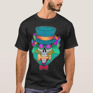 Camiseta Skull en ajedrez con pieza de ajedrez Rook