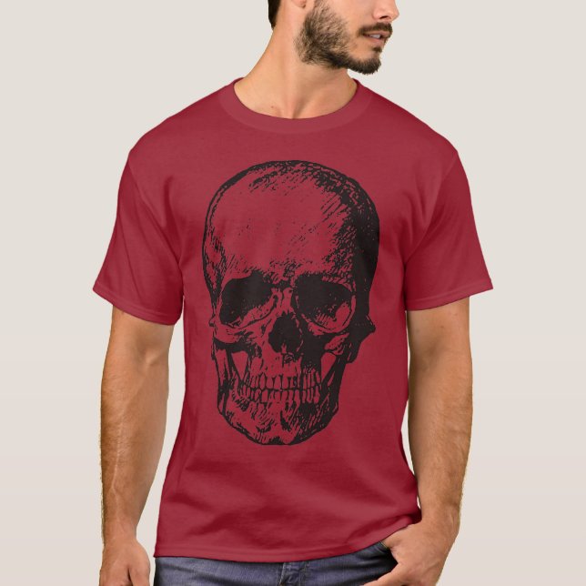 Camiseta Skull Fantasy Art Rock Punk fuerte Metalizado (Anverso)
