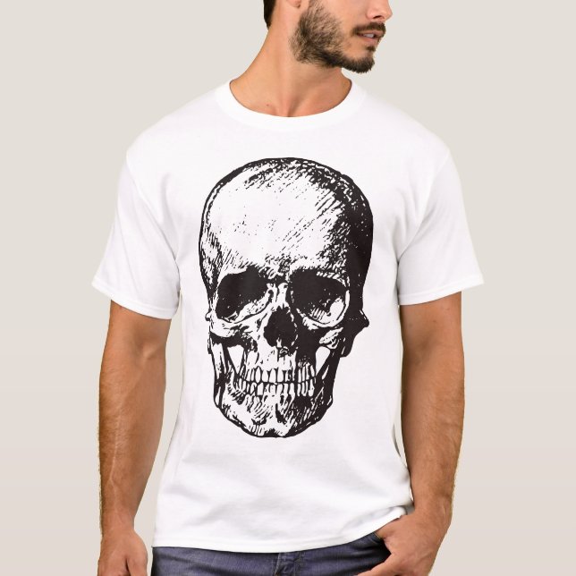 Camiseta Skull Fantasy Art Rock Punk fuerte Metalizado (Anverso)