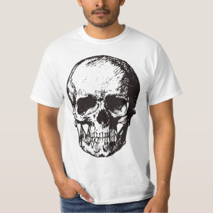 Camiseta Skull Fantasy Art Rock Punk fuerte Metalizado