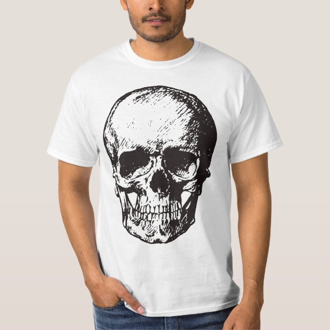 Camiseta Skull Fantasy Art Rock Punk fuerte Metalizado (Anverso)