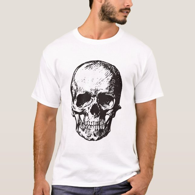 Camiseta Skull Fantasy Art Rock Punk fuerte Metalizado (Anverso)