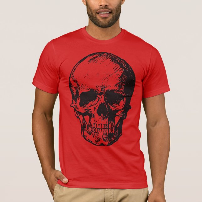 Camiseta Skull Fantasy Art Rock Punk fuerte Metalizado (Anverso)