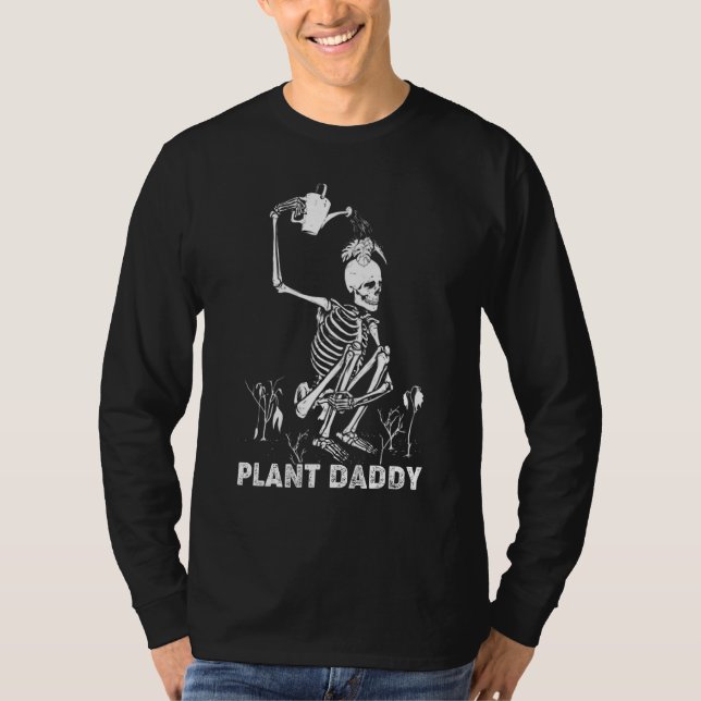 Camiseta Skull Gardening Plant Daddy Garden Gardener (Anverso)