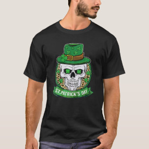 Camiseta Skull Head Saint Patricks Day Orgulloso Irish Skul