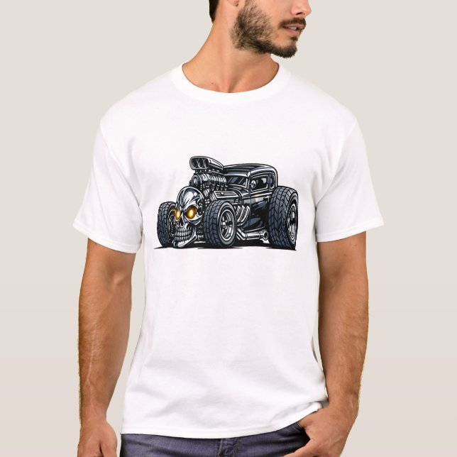 Camiseta Skull Hot Rod (Anverso)