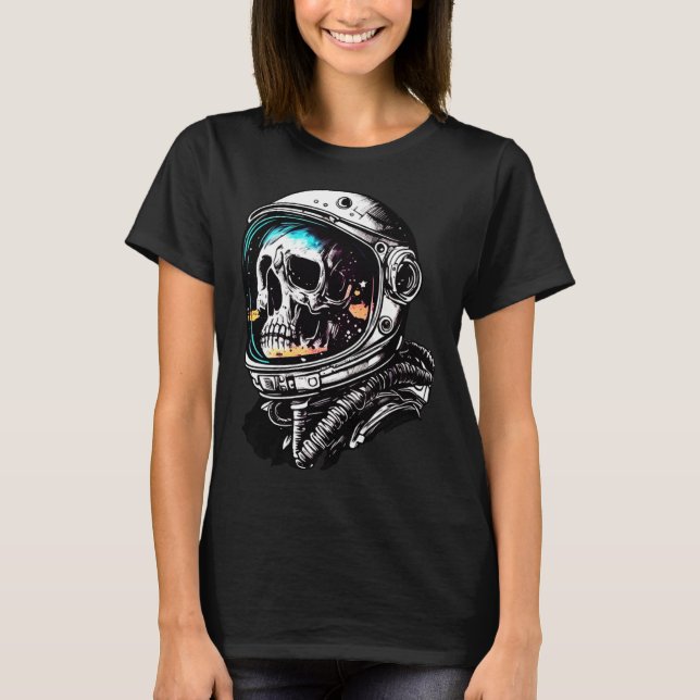Camiseta Skull in an astronaut helmet skull astronaut (Anverso)