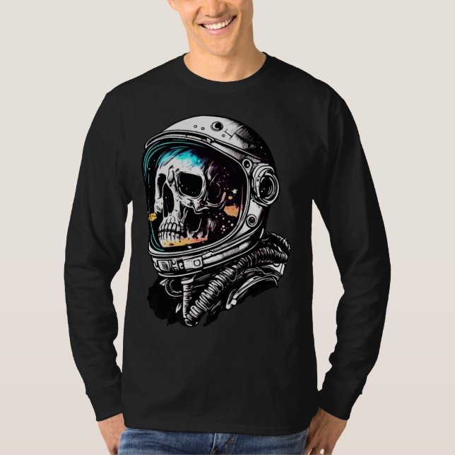 Camiseta Skull in an astronaut helmet skull astronaut (Anverso)
