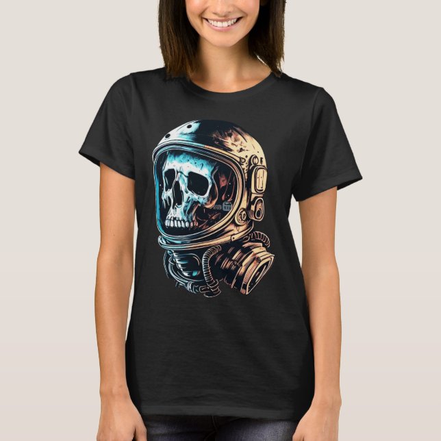 Camiseta Skull in an astronaut helmet skull astronaut  1 (Anverso)