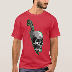 Camiseta Skull Knife Bones Skeleton Salón del Gótico Stanic