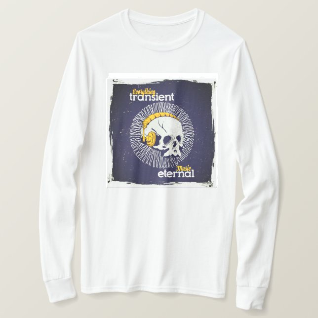 Camiseta Skull Love Music (Anverso del diseño)