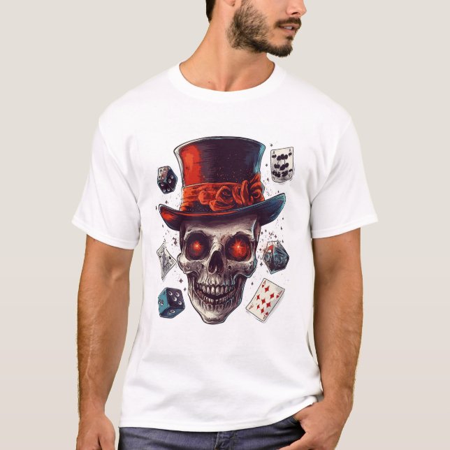 Camiseta Skull Magician�s Hat (Anverso)