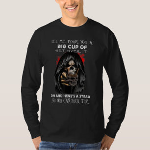 Camiseta Skull Me Deja Que Te Lleve Una Gran Taza Para Supe