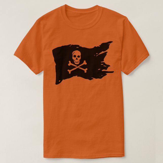 Camiseta Skull Pirate Flag jolly roger Crossbone (Diseño del anverso)