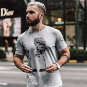 Camiseta Skull Queen Dark Art Nouveau