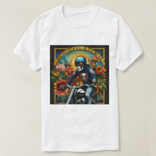 Camiseta "Skull Rider: Un Audaz Paseo A Través De Flores Vi