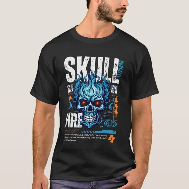 Camiseta Skull Rizz Regular T-Shirts – Edgy & Stylish tee (Anverso)