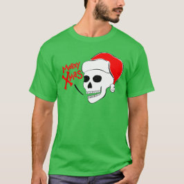 Camiseta Skull Santa Merry Xmas