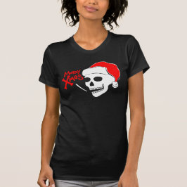 Camiseta Skull Santa Merry Xmas