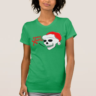 Camiseta Skull Santa Merry Xmas