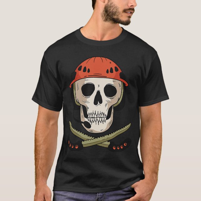 Camiseta Skull Saws Bizarre Dark (Anverso)