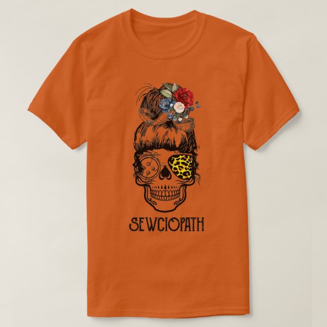 Camiseta Skull Sewciopath (Diseño del anverso)