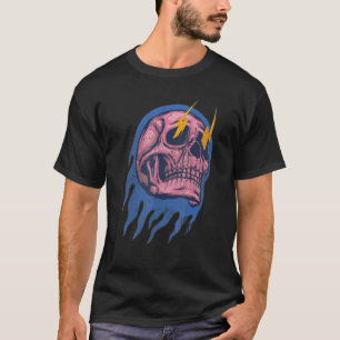 Camiseta Skull sk8 Calavera retrotraída vintage 1