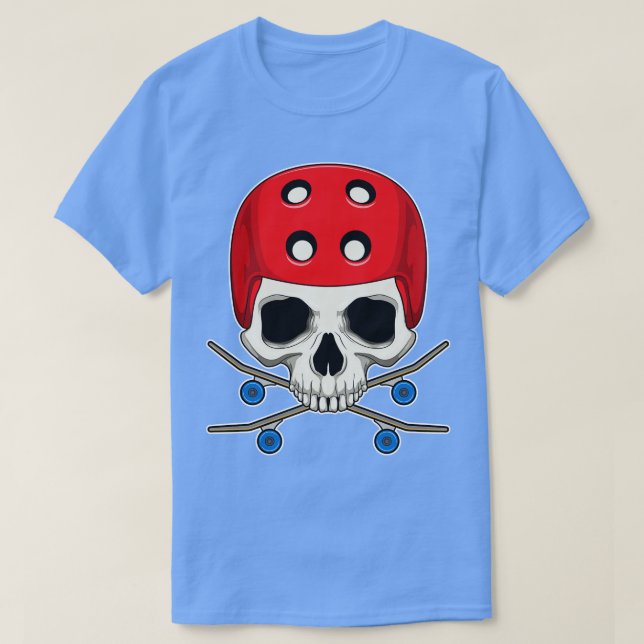 Camiseta Skull Skateboard Sports (Diseño del anverso)
