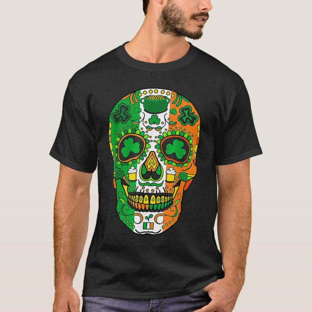 Camiseta Skull St Patricks Day Irish  Saint Patricks Day of (Anverso)