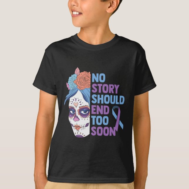 Camiseta Skull Sunflower Suicidio Conciencia Psiquiatras (Anverso)